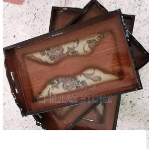 A Set of 3wooden Serving Trays.