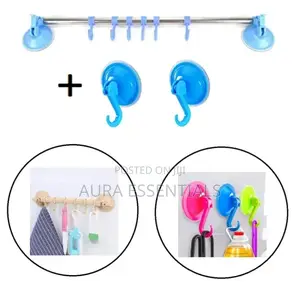 No Drill Bathroom Towel Rack