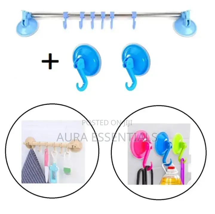 No Drill Bathroom Towel Rack