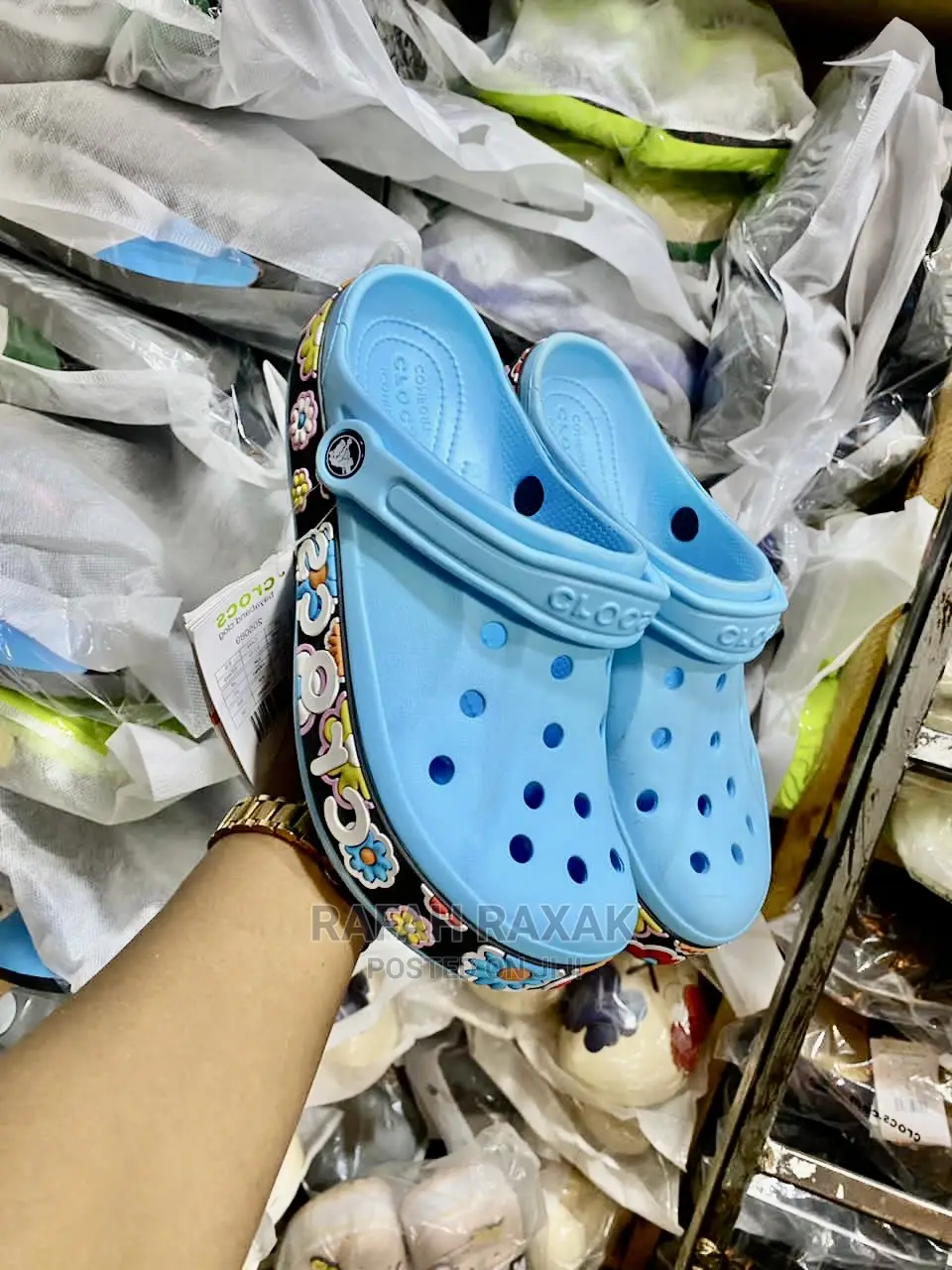 Original Unisex Blue Comfortable Rubber Crocs