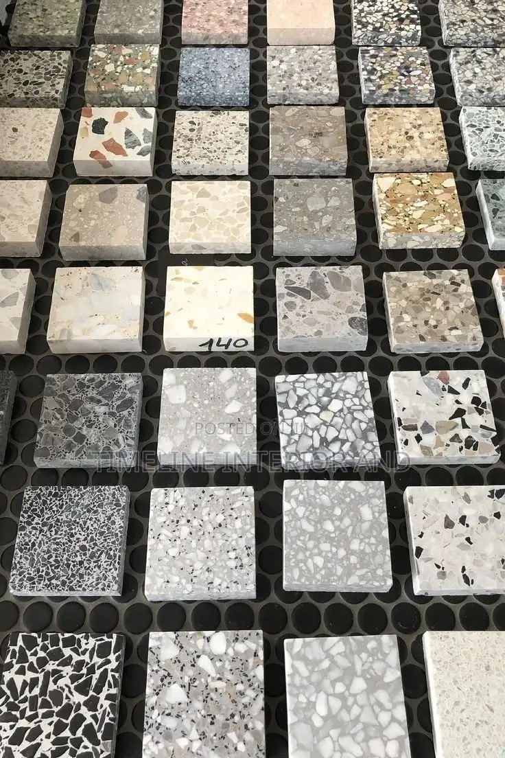 Terrazzo Flooring Samples Stones.