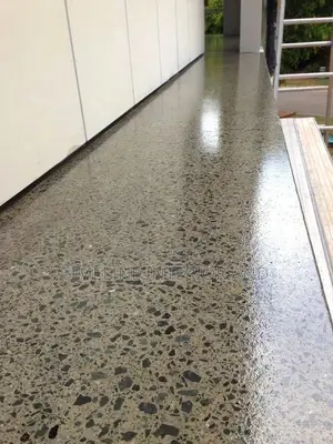 Polished Terrazzo With Epoxy Flooring.