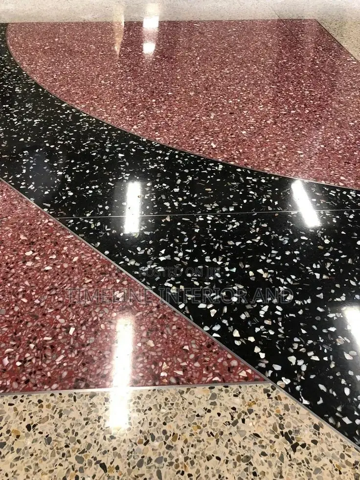 Shiny Terrazzo Flooring.