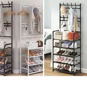 5layers Metallic Hat and Shoe Rack Organizer.