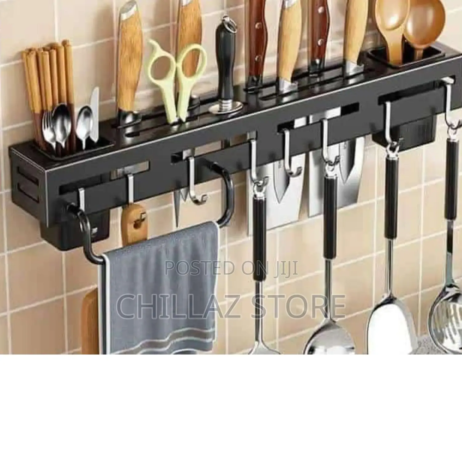 Wall Mounted Kitchen Utensil Holder Organizer.