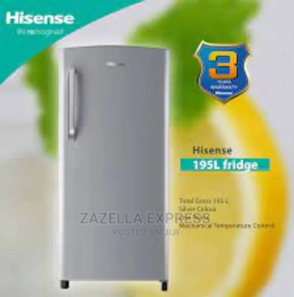 Hisense 195l/ Liters Single Door Refrigerator, Silver – Rr19