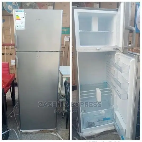 Hisense 231L Double-Door Fridge INOX (Defrost)