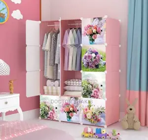3 Column Plastic Wardrobe