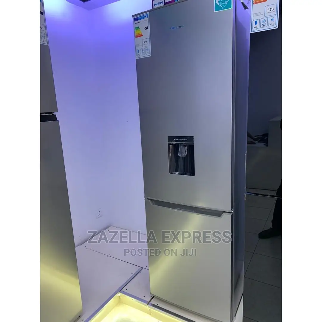 Hisense 341l Double-Door Fridge Silver (Defrost)