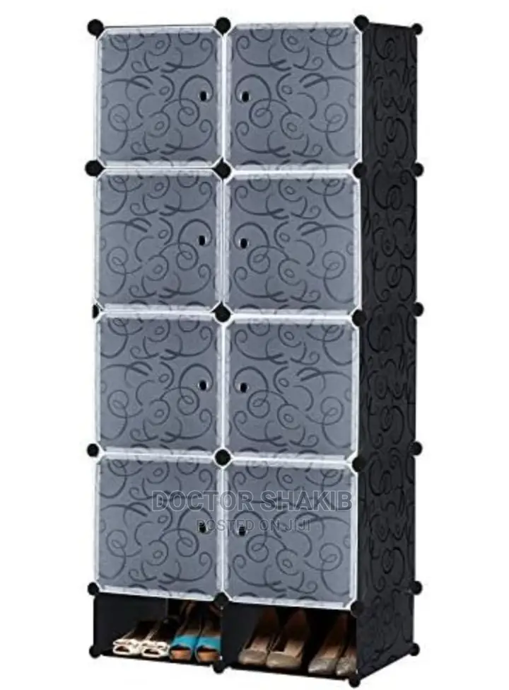 2 Column Plastic Wardrobe