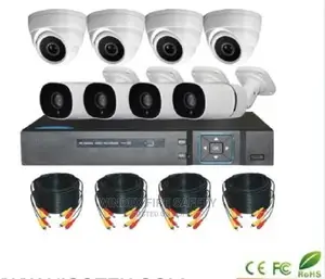 CCTV 8 Cameras Full Kit, CCTV Surveillance Camera 2tb HDD