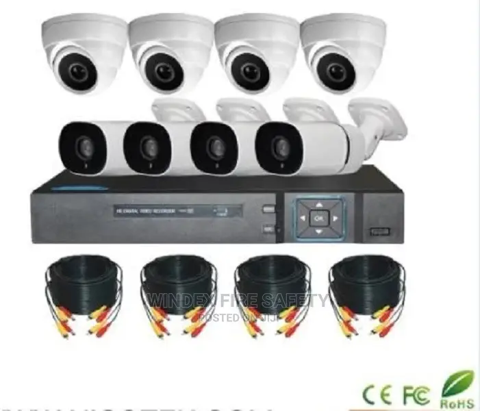 CCTV 8 Cameras Full Kit, CCTV Surveillance Camera 2tb HDD