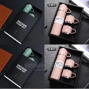 Vacuum Flask Set With 2 Cups