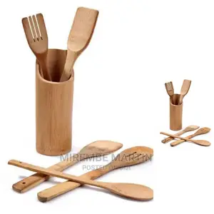 Wooden Silicone Cooking Set
