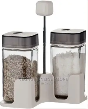 Double Countertop Spice, Salt, Pepper Shaker Organizer