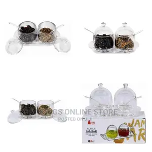 Acrylic Spice Jar Kitchen Storage Bottle Salt Jar Sugar Bowl