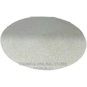 6 Pc Round Decorative Placemats Table –