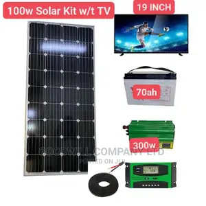 100w Solar Kit With 19 Inch TV