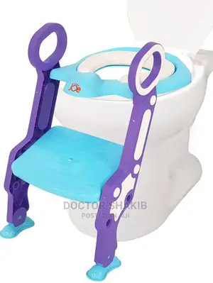 Kids Toilet Ladder Purple Blue