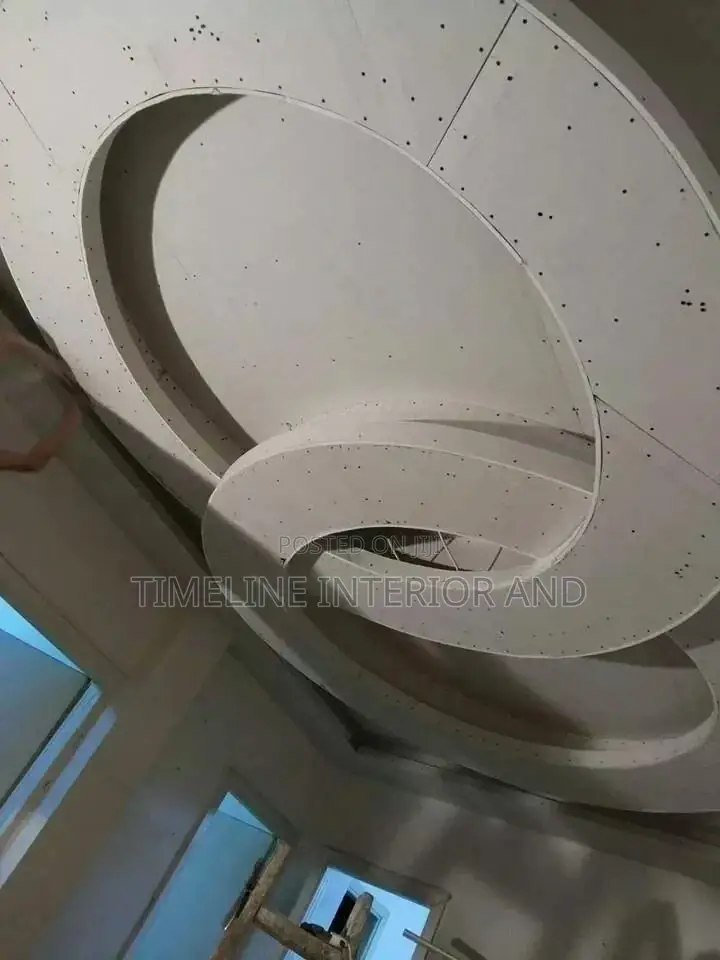 Gypsum Ceiling Circular Board Work.