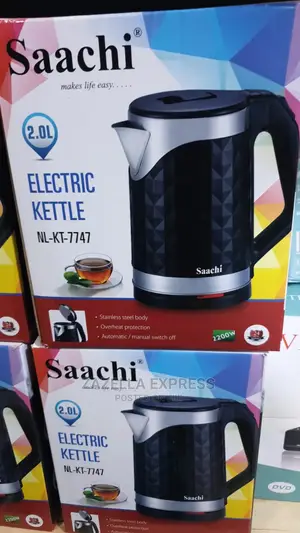 Saachi Stainless Steel Electric Kettle 2L NL-KT-7747- Silver