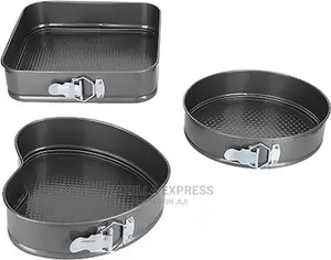 3pcs/Set Non-stick Spring Pan Detachable Bottom Baking Tray