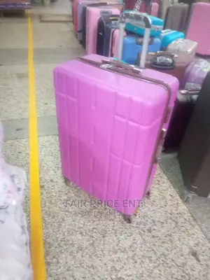 Original Plastic Suitcases.( Pink)