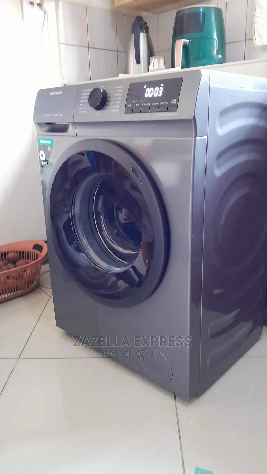 Hisense 9kg Automatic Front Loading Washing Machine – Silver
