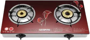 Geepas GK5602 Tempered Glass Double Burner Gas Cooker