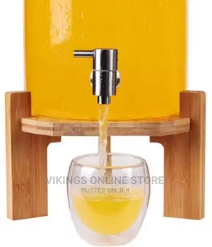 5 L Glass Drinks Dispenser Jar With Tap,