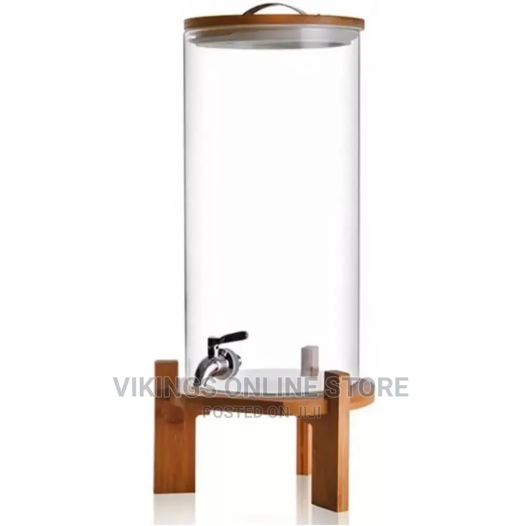 10L Glass Drinks Dispenser Jar With Tap,