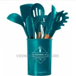 12 Piece Silicone Cooking Utensils Serving Spoons Set,