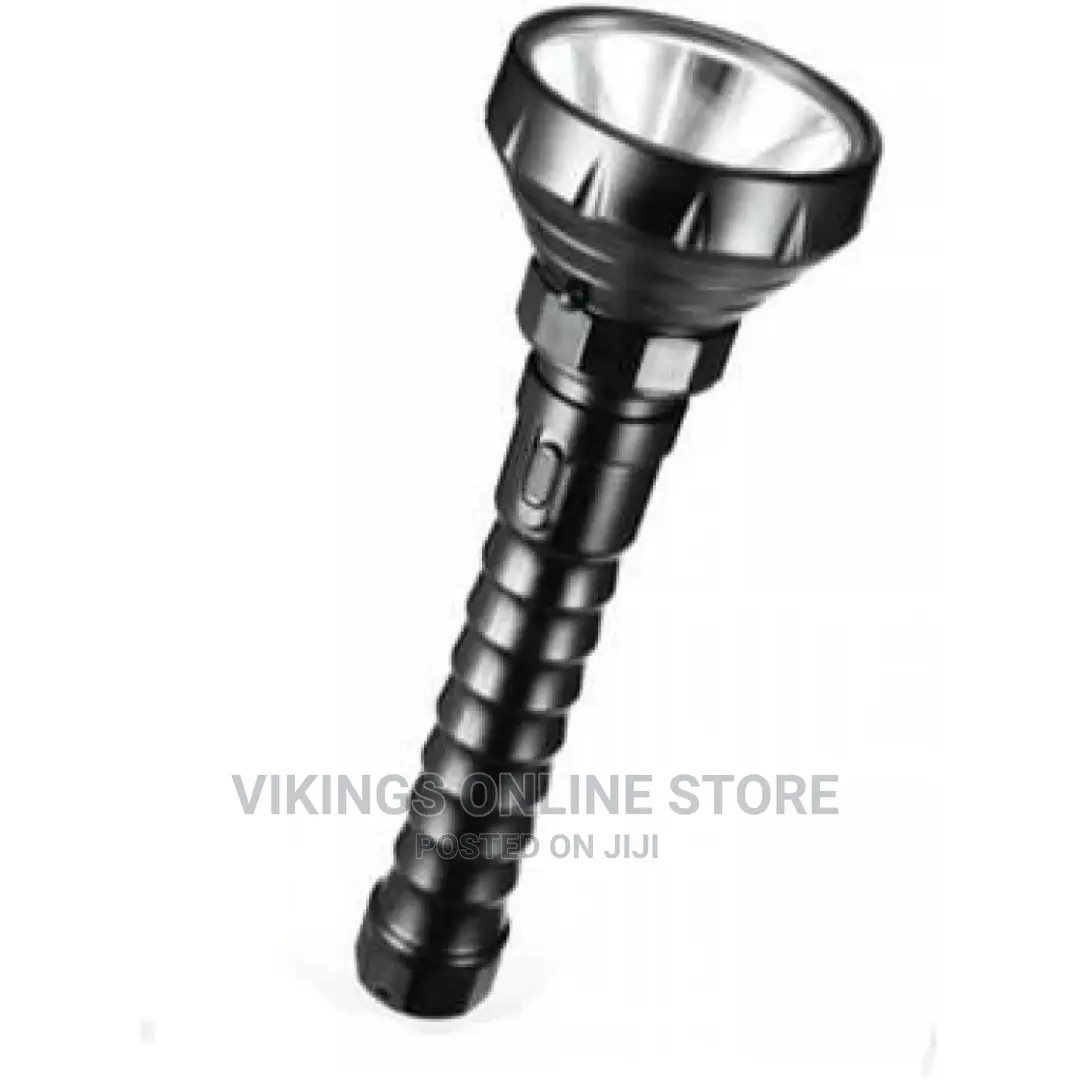 DP LED Rechargeable Torch Flashlight – Black