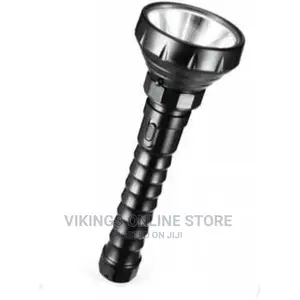 DP LED Rechargeable Torch Flashlight – Black
