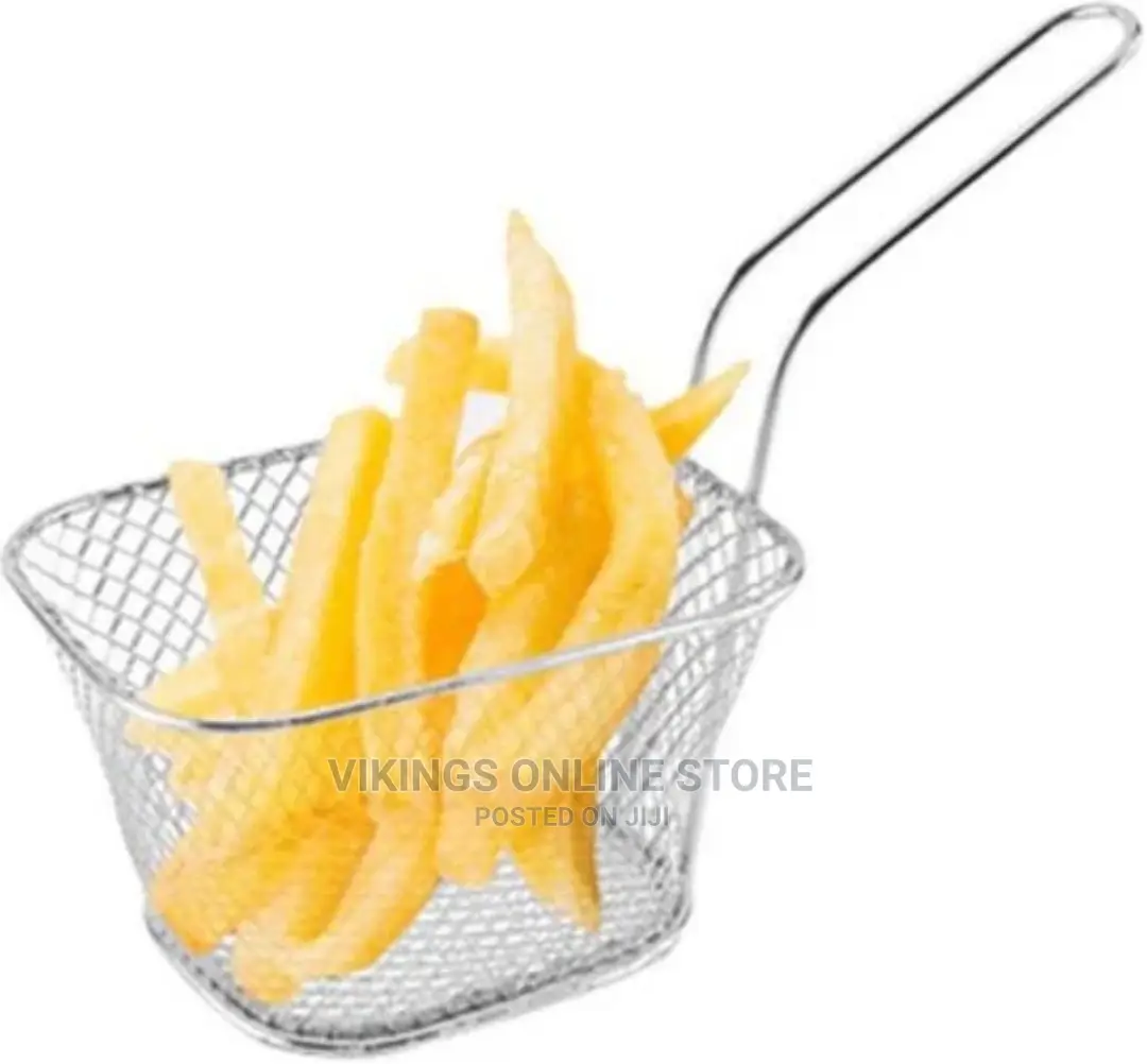 Square Mesh Frying Basket French Fry Chips Net