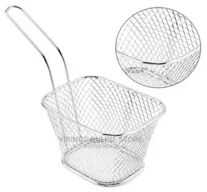 Square Mesh Frying Basket French Fry Chips Net