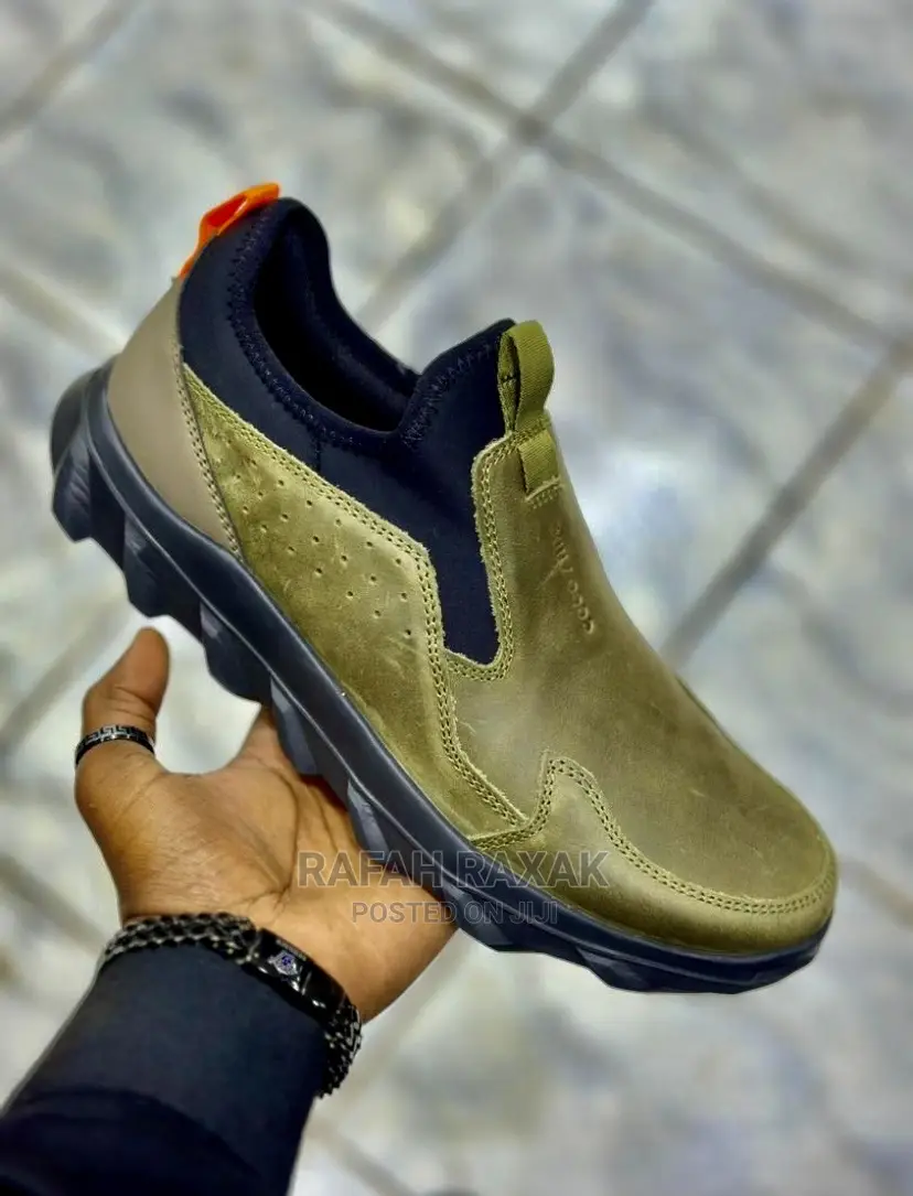 Original Men’S Classic Green Ecco Leather Shoes