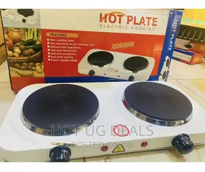 Hot Plate Solid Double Electric Cooker - White