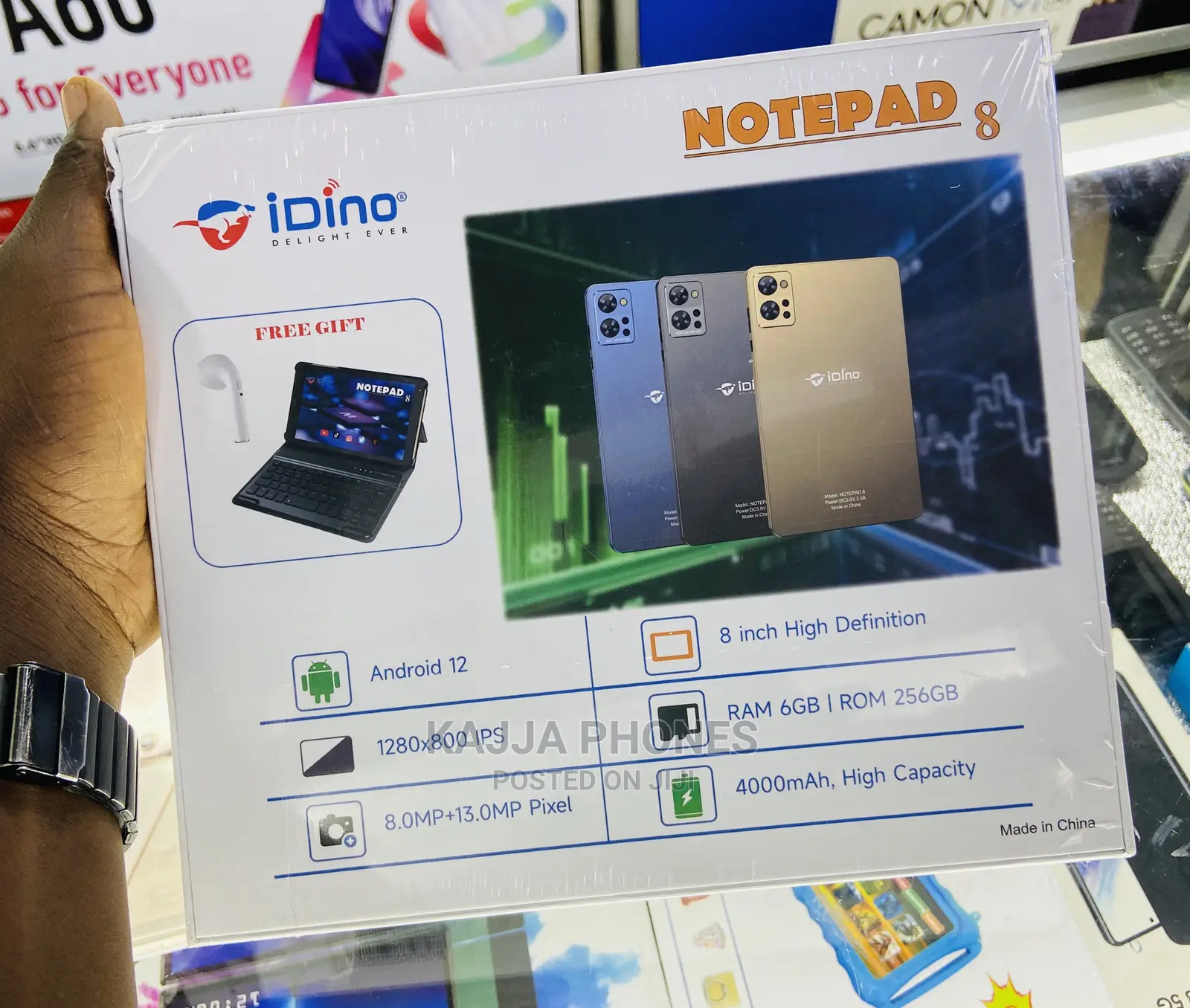 New Idino Note Pad 8 256 GB Black
