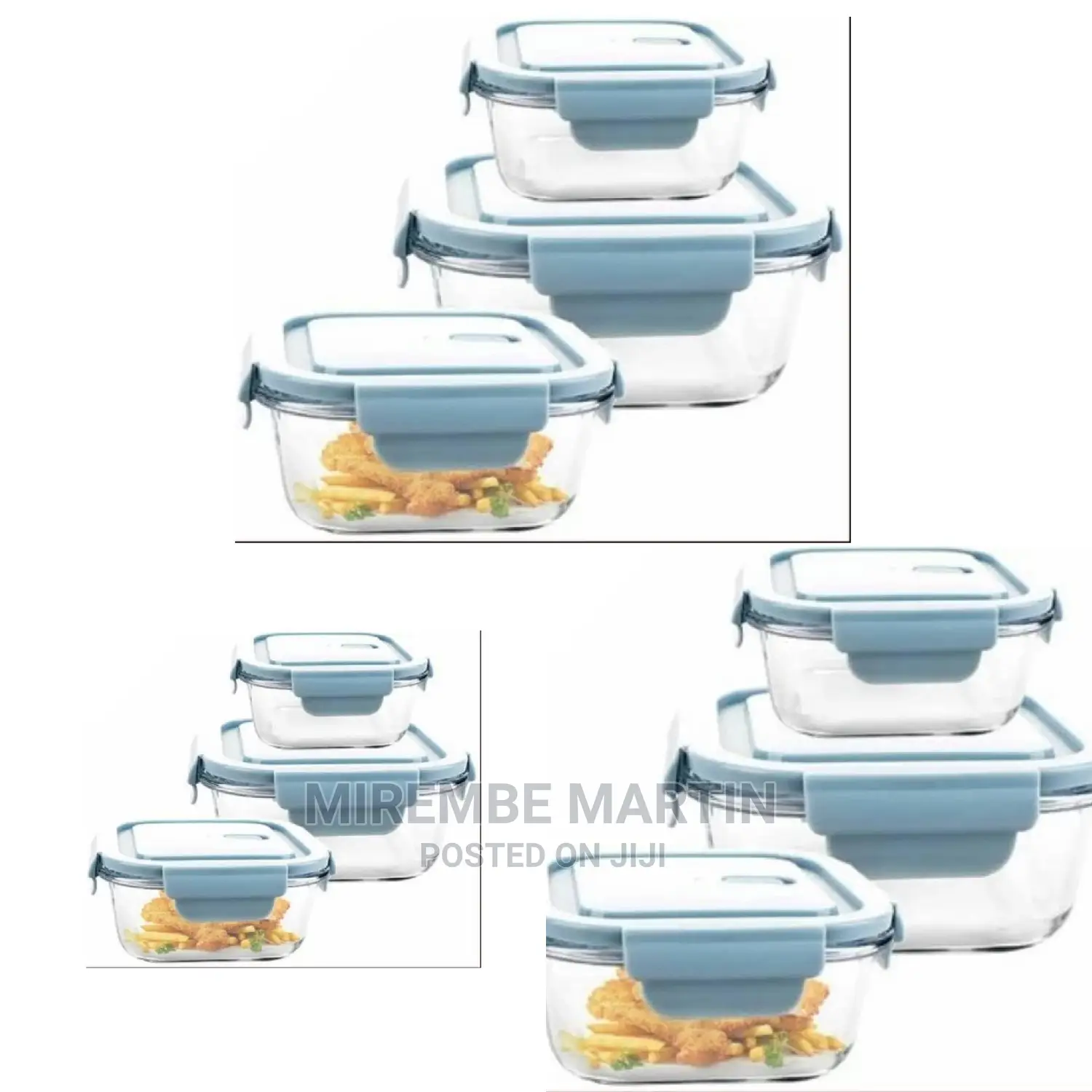 Glass Food Lock Container