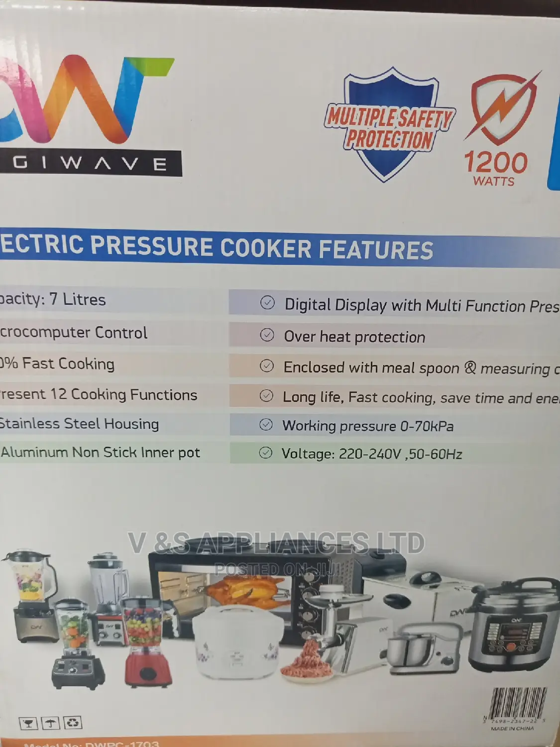 7l Electric Pressure Cooker