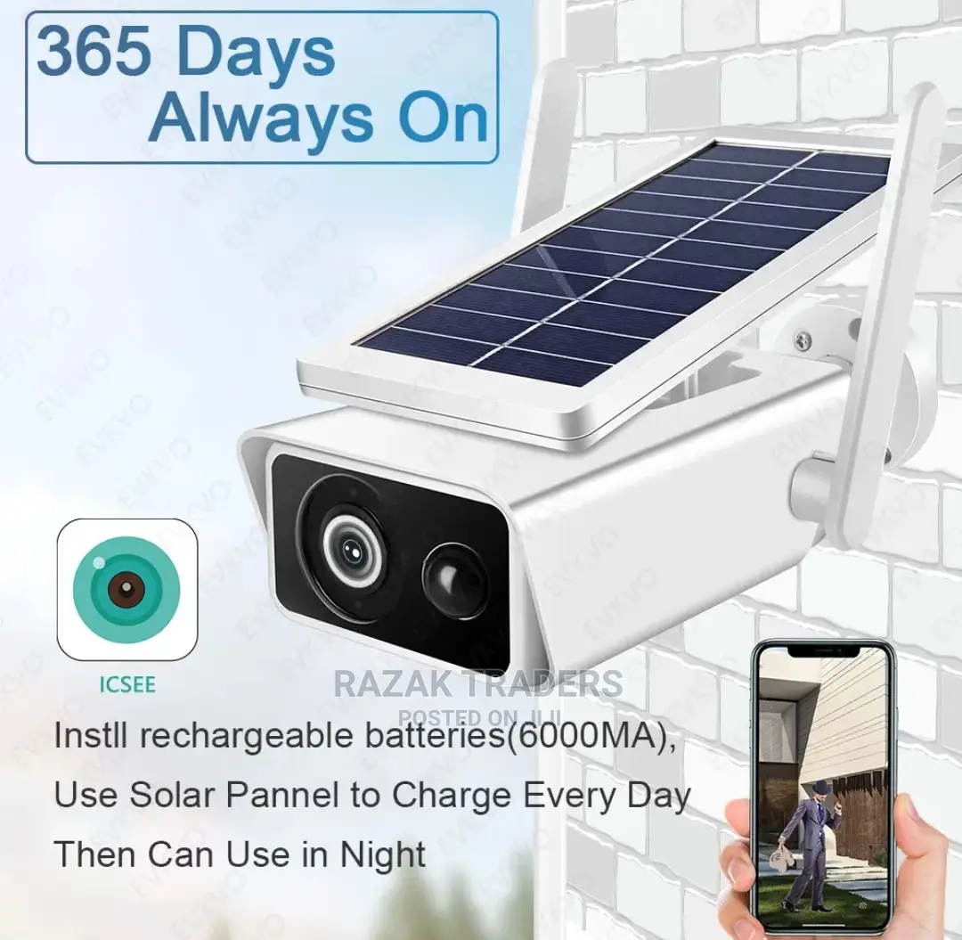 Battery-Included ICSEE PRO With4mp Solar Ipcamera Wireless