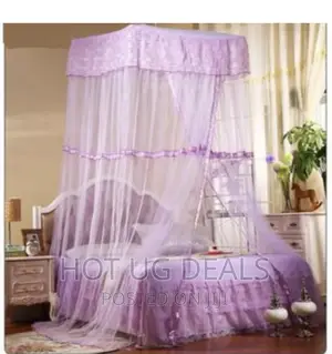 5x6 Decker Hanging Square Top Mosquito Net - Purple