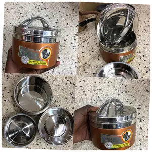 1 PCS 2 Layer Portable Stainless Steel Food Storage Containe
