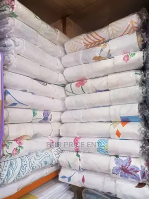Pure Cotton Bedsheets.6x6.( White)