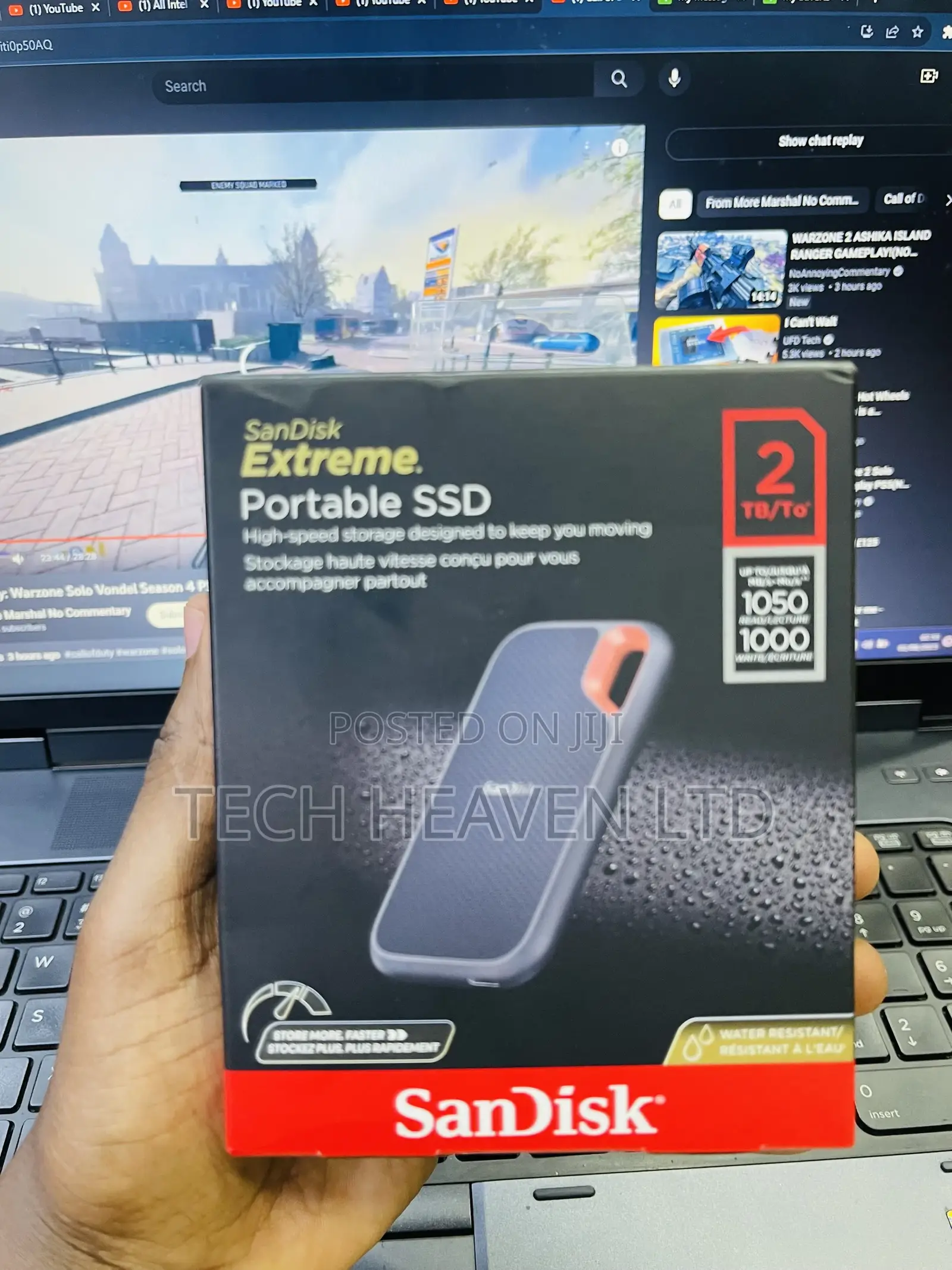 2TB Waterproof External SSD DRIVE - Sandisk Extreme Pro