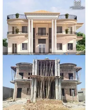 Modern Construction and Management vs Construction 3D Plan.