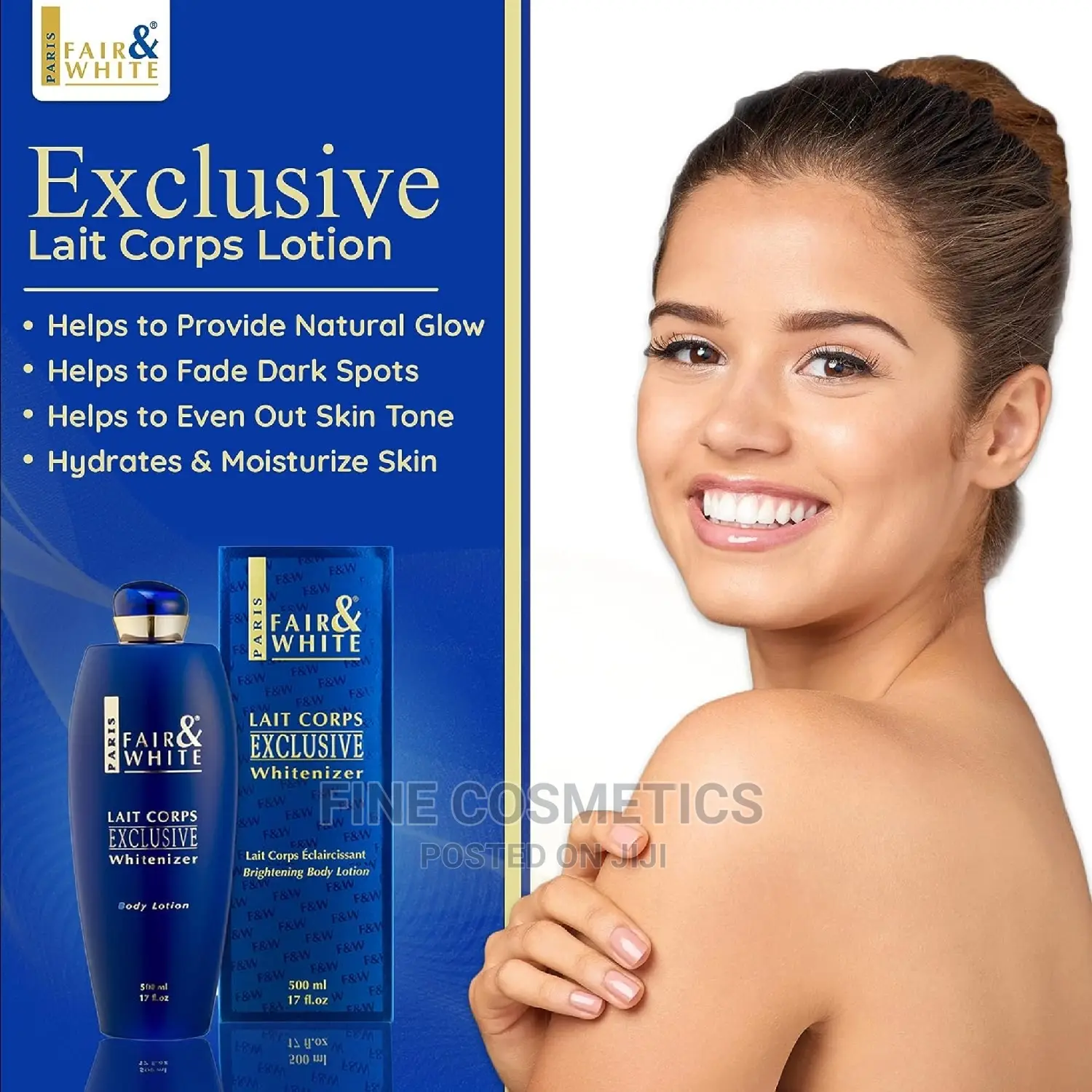 Original Fair and White Exclusive Whitenizer Lotion 500ml.