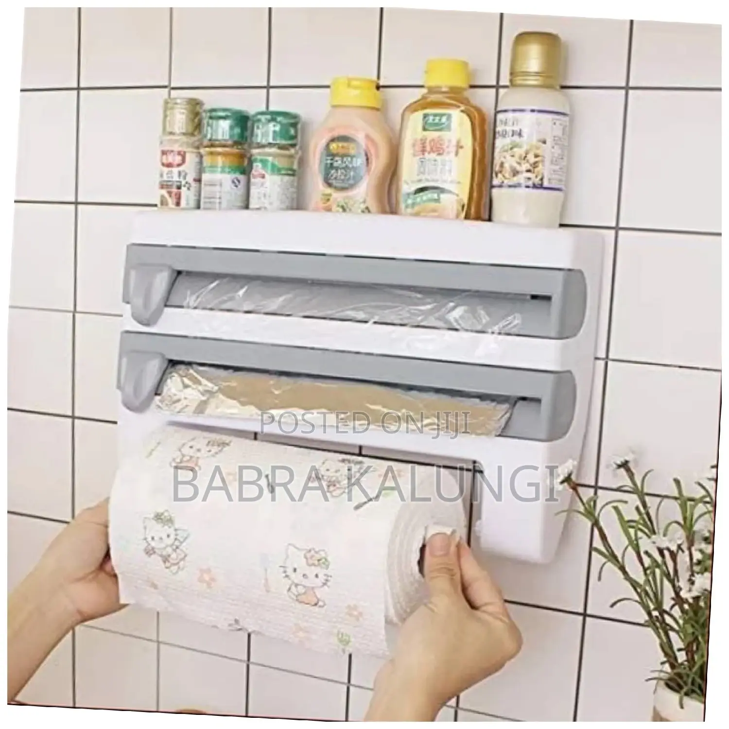 4 in 1 Cling Film,Paper Towel Holder