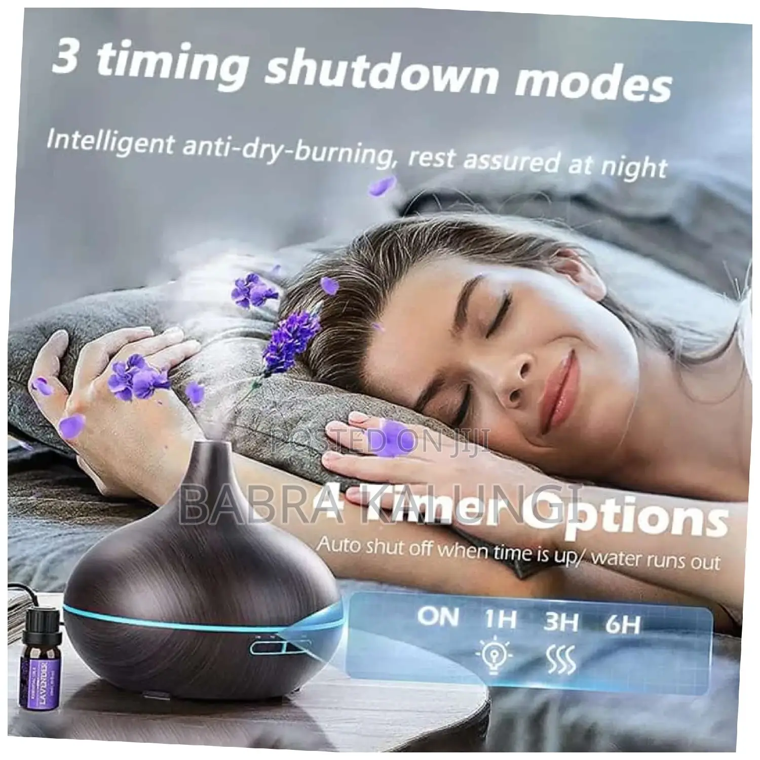 Black Wooden Air Humidifier